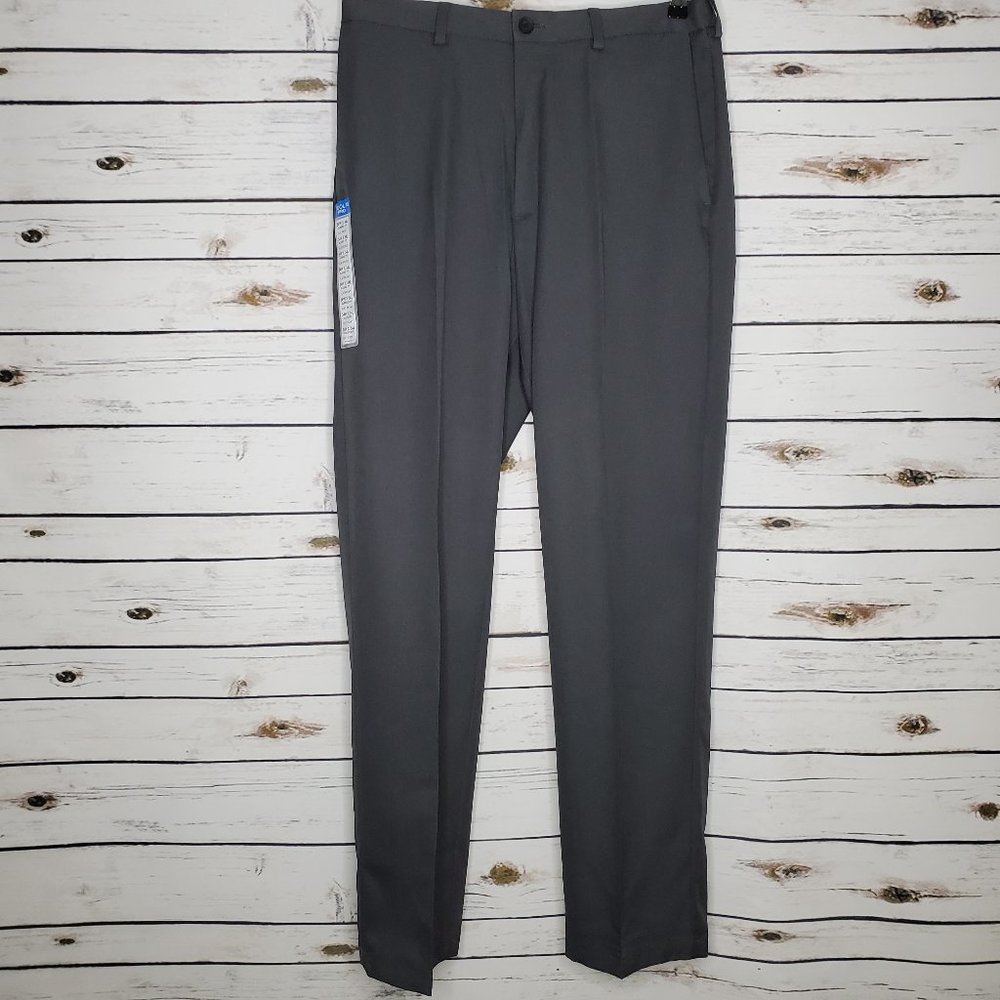 Haggar Dress Pants Gray 34X34 Classic Fit